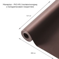 Самоклеюча екошкіра в рулоні 1.37*3m*0.5mm BROWN (D) SW-00001198