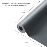 Самоклеюча екошкіра в рулоні 1.37*3m*0.5mm DEEP GREY (D) SW-00001340