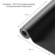 Самоклеюча екошкіра в рулоні 1.37*3m*0.5mm BLACK (D) SW-00001413