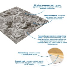 Панель стінова 3D 700х770х2мм (061-2) МАРМУР ЧОРНИЙ (D) SW-00001912