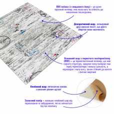 Самоклеюча декоративна 3D панель під дерево париж 700x700x5мм (085) SW-00000142