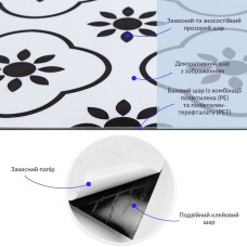 СВП-215 Самоклеюча вінілова плитка 600*600*1.5mm Глянець (D) SW-00002263