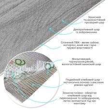 Вінілова плитка, що самоклеїться, в рулоні 0,6*3m*2мм Мат SW-00002027