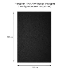 Самоклеющая экокожа в рулоне 1.37*1m*0.5mm BLACK (D) SW-00001358
