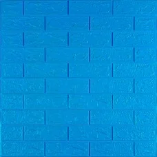 Самоклеющаяся 3D панель под синий кирпич 3080х700х3мм SW-00001756