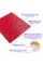 Красная 3D панель кирпичного дизайна размером 700x770x5мм